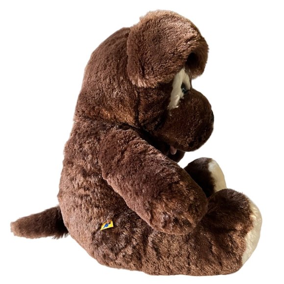 Build A Bear Fudge Pup Dog Brown 10" Floppy Ears Eye Patch Soft Plushie Toy Gift - Picture 4 of 14